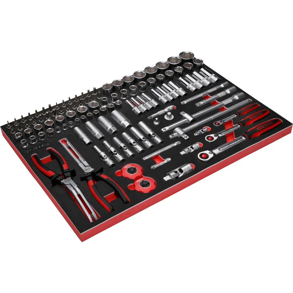 Set SCS dopsleutels, 111-dlg 1/4"+3/8"+1/2" in 1/1 systeem-inlay